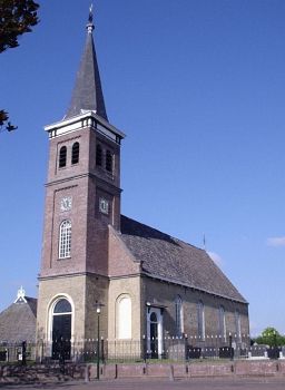 Huidige Protestantse (Hervormde) kerk gebouwd