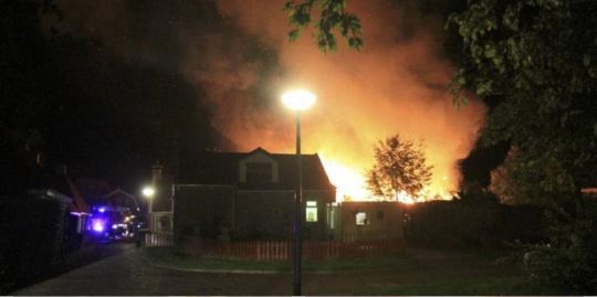 De brand in Boazum, bij familie Hoogland